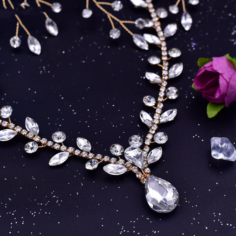 Bridal Rhinestone Tiara Headdress