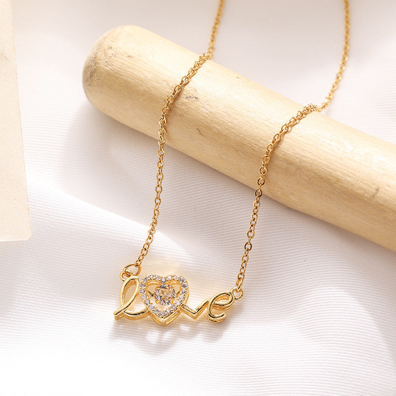 "Love is Gold" - Titanium Steel Necklace