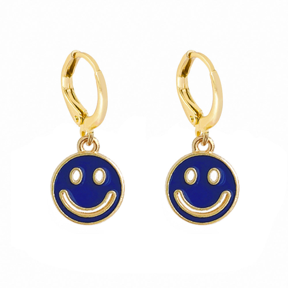 Hollow Smiley Face Earrings