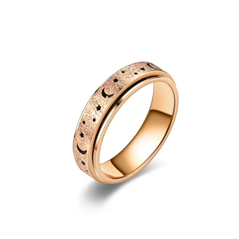 Decompression Anti-anxiety Titanium Steel Ring