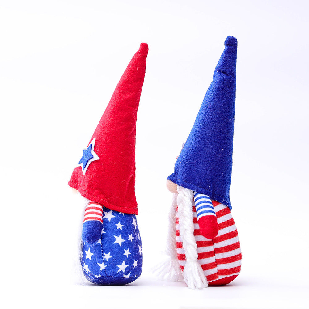 USA Striped Gnome Ornaments