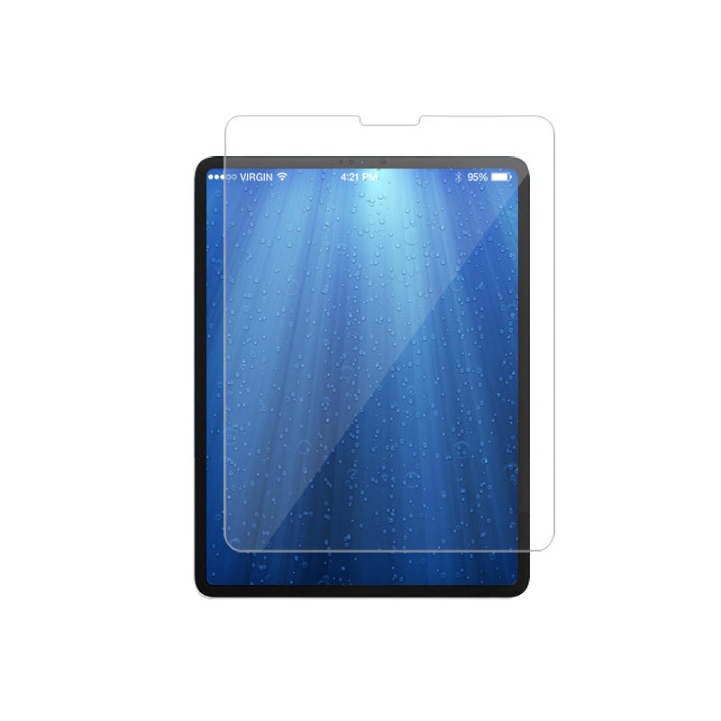 HD Full Screen Tempered Glass Film - Compatible with Apple IPad (7-10.2 inches, iPad Mini 4 - 5,  iPad Pro 11 - 12.9) - Green Light Eye Protection
