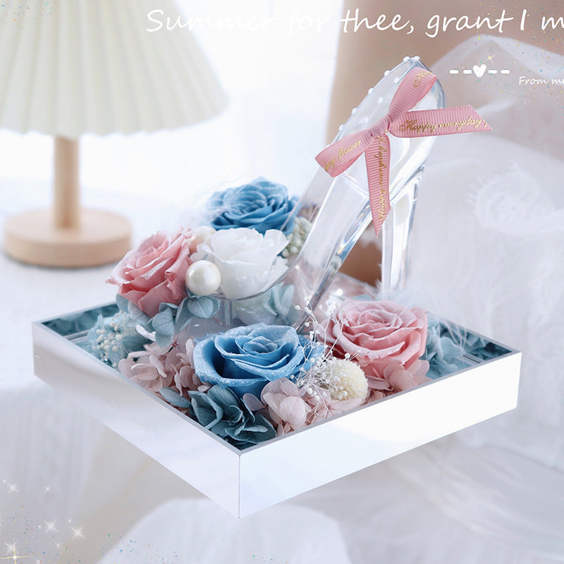 Handmade  Acrylic Rose Christmas Decoration Ornaments