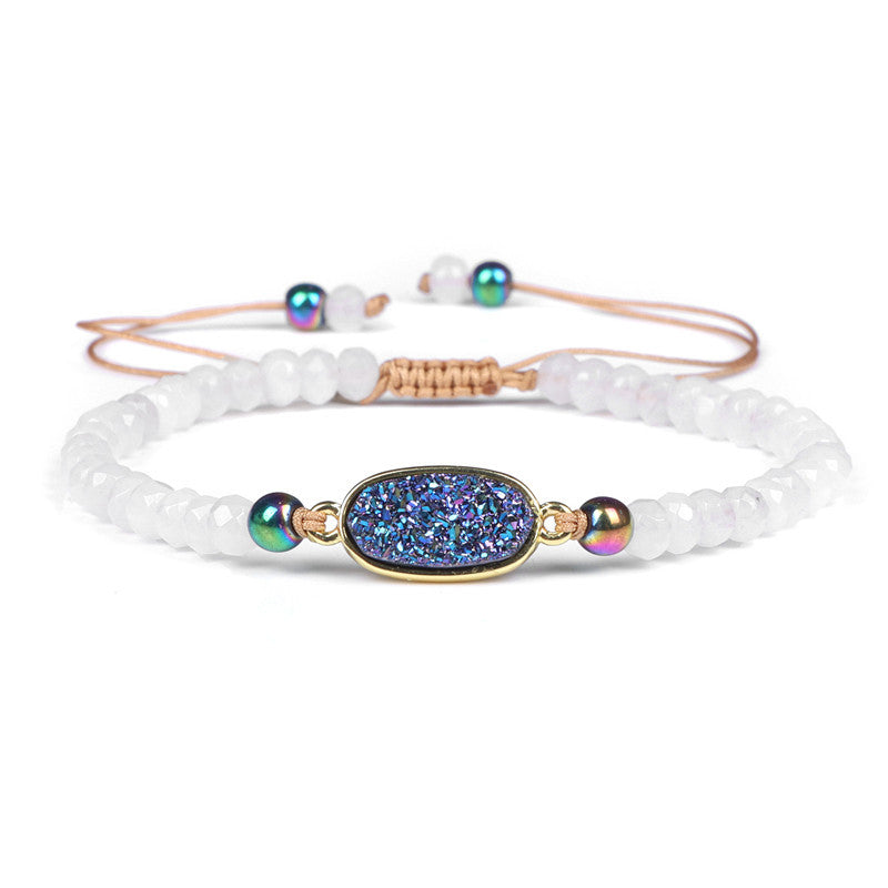 Natural Stone Woven Beaded Bracelet