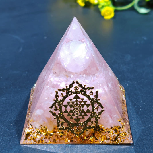 Crushed Stone Pyramid Figurine