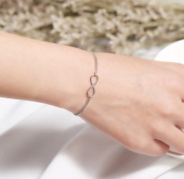 Sterling Silver Infinity Necklace, Earrings, Bracelet, and Ring