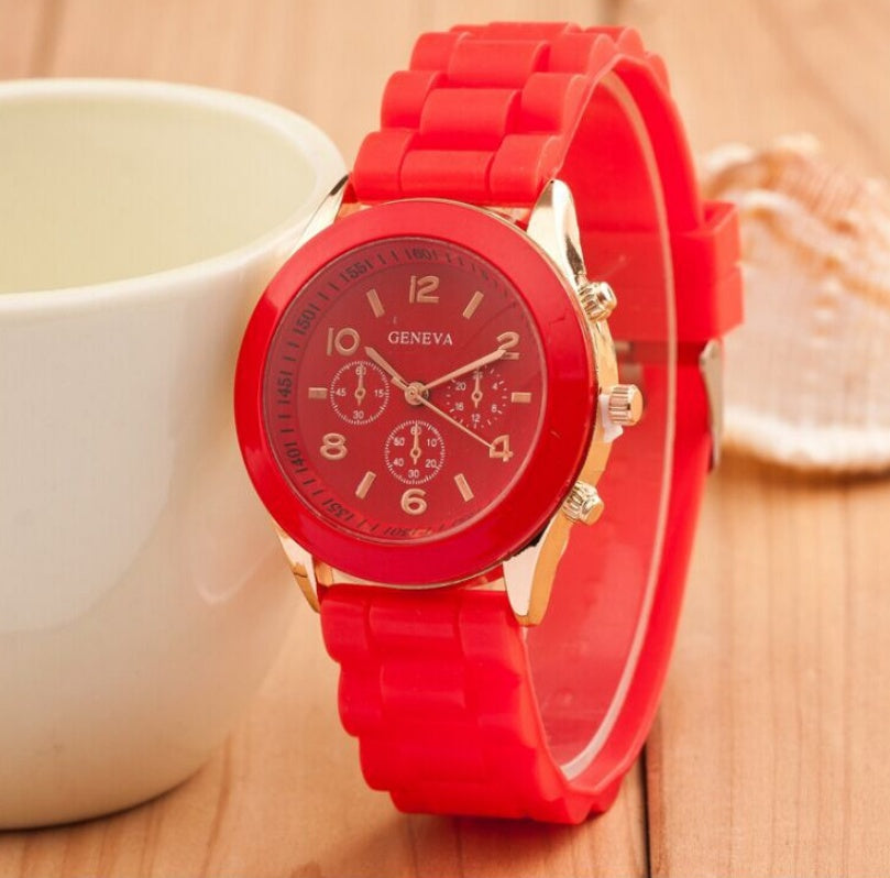 Geneva Jelly Silicone Quartz Watch