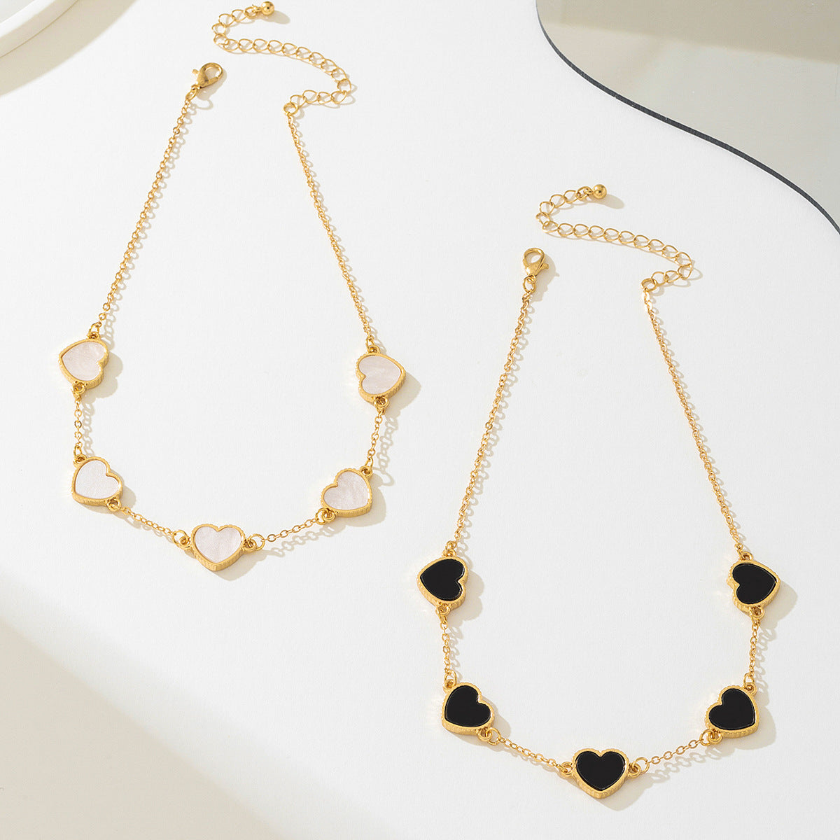 Versatile Chic Heart Metal Chain Necklaces