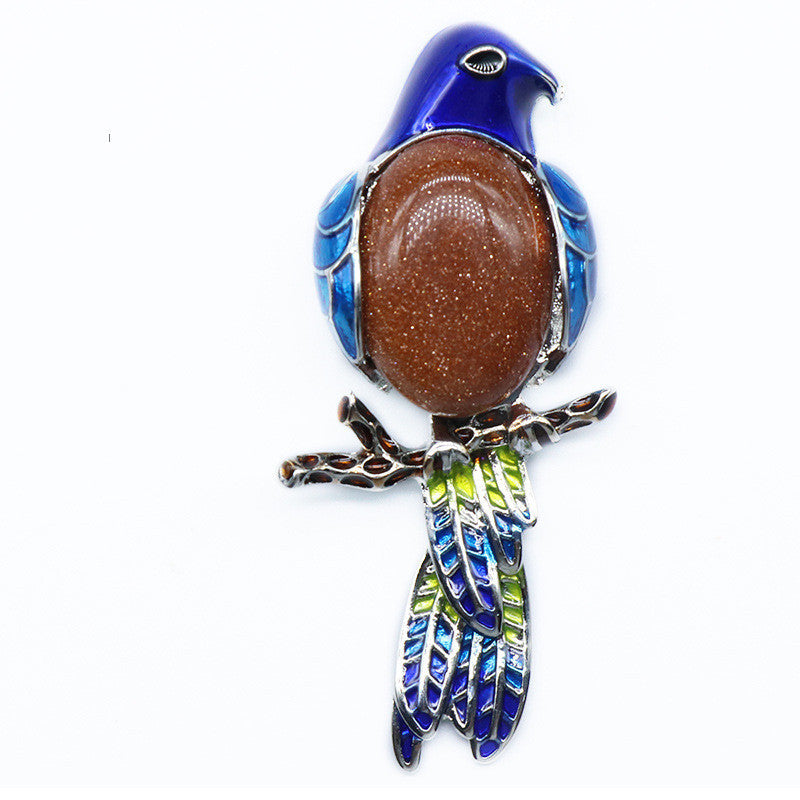 "Hello Birdie" - Brooch Pendant
