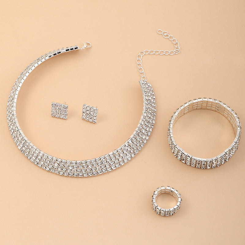 "Miss. Monroe" -  Rhinestone Jewelry Set