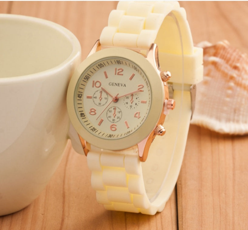 Geneva Jelly Silicone Quartz Watch