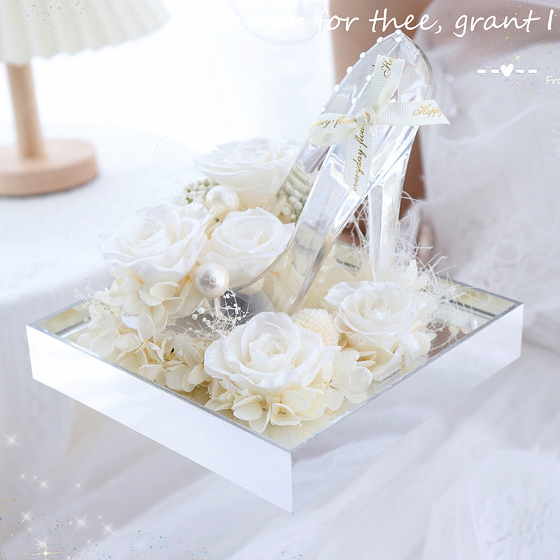 Handmade  Acrylic Rose Christmas Decoration Ornaments