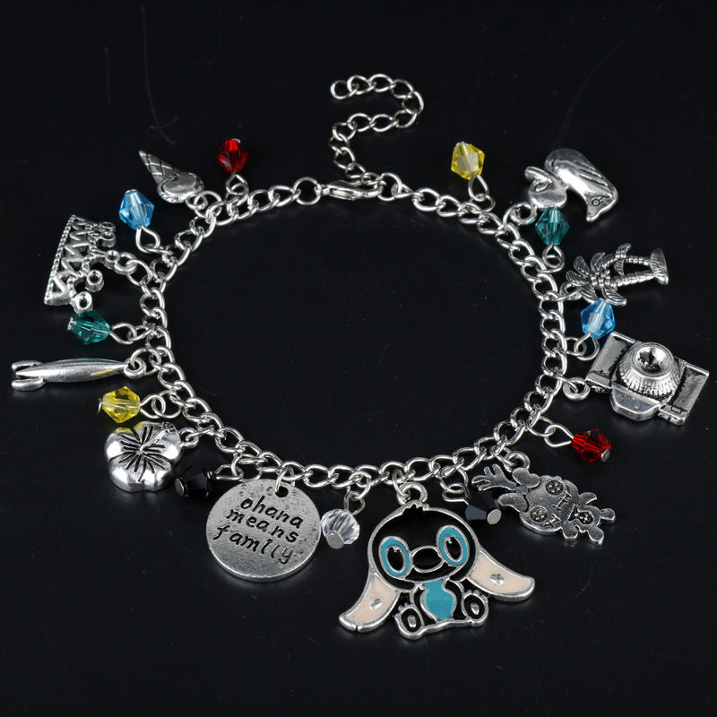 Round Crystal Beaded Stitch Bracelet