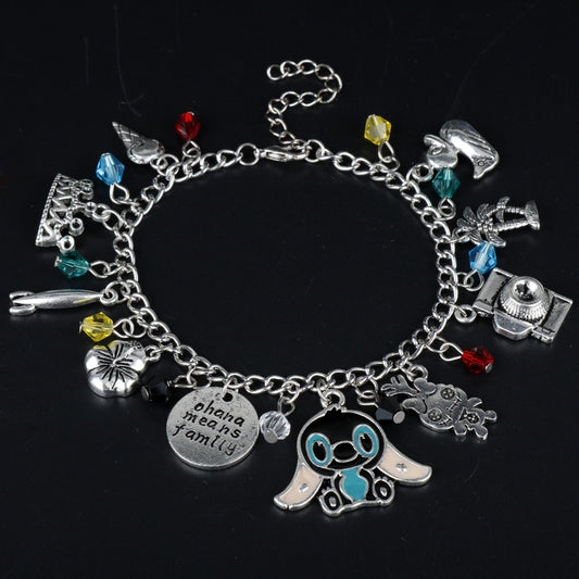 Round Crystal Beaded Stitch Bracelet