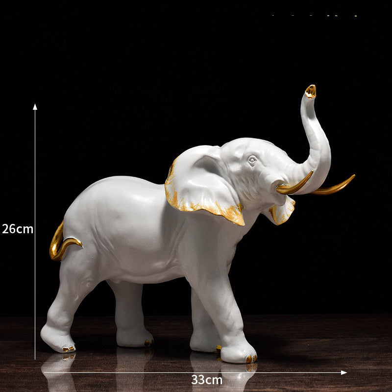 Crafted Elephant Sculptures