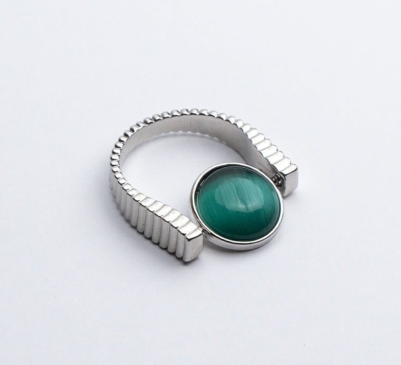 "Natural Stone" - Spinner (Replaceable) Rings For Anxiety And Stress Relief Gifts