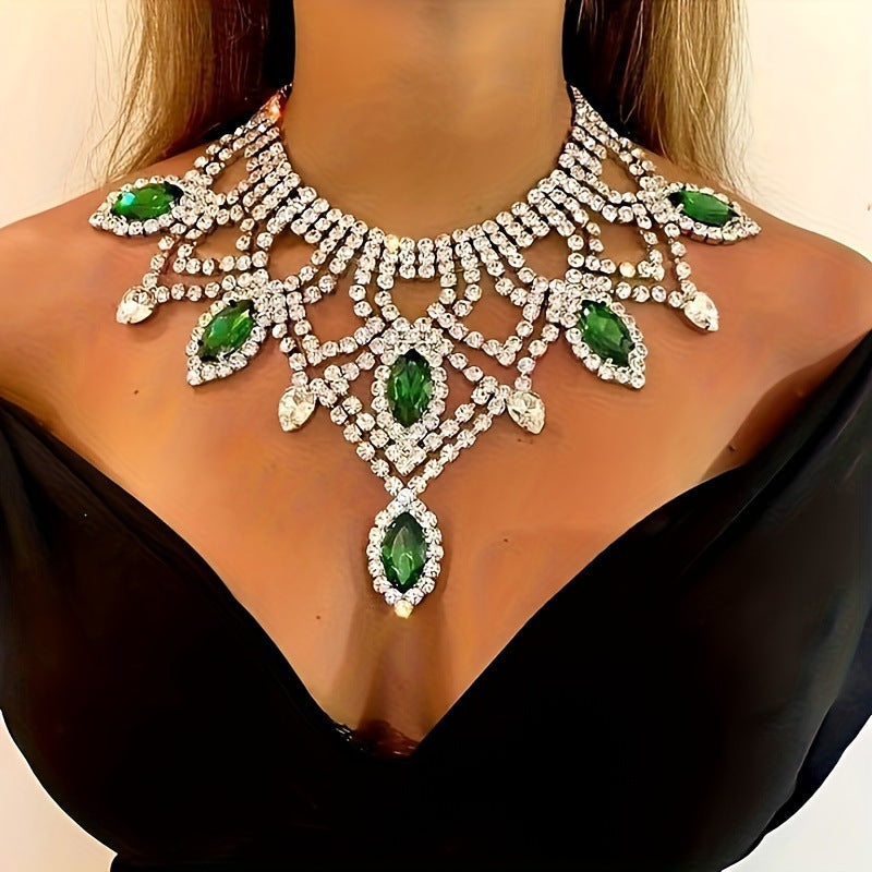 Luxury Rhinestone Statement Necklace