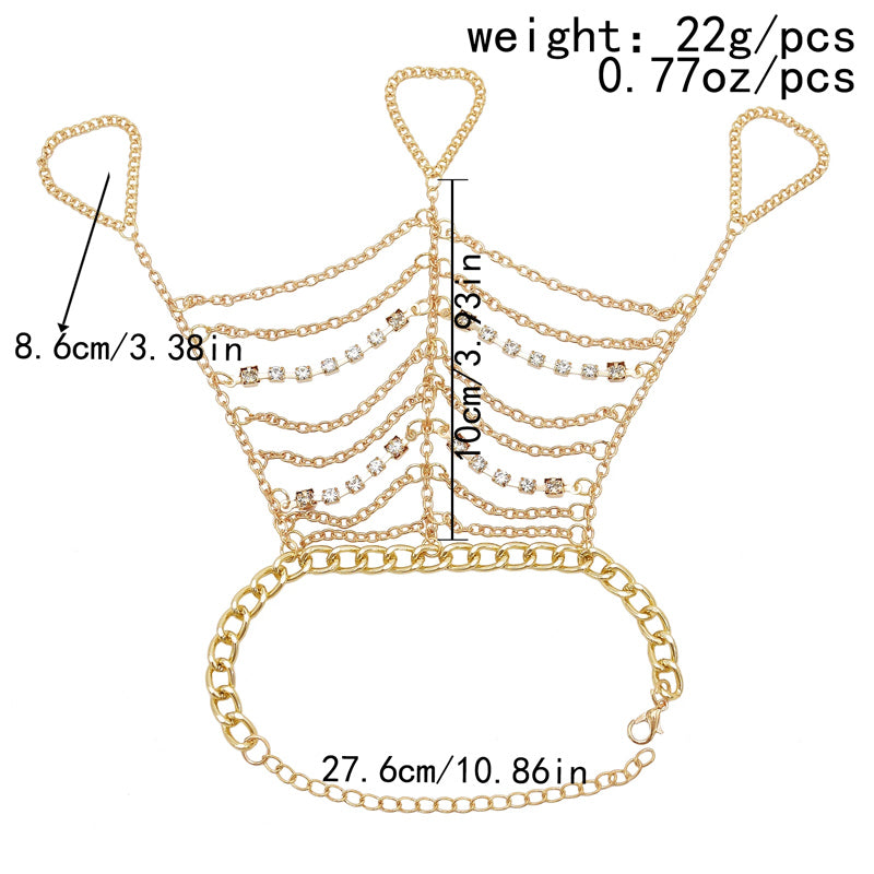 Antique Bohemian Folk Dance Finger Chain