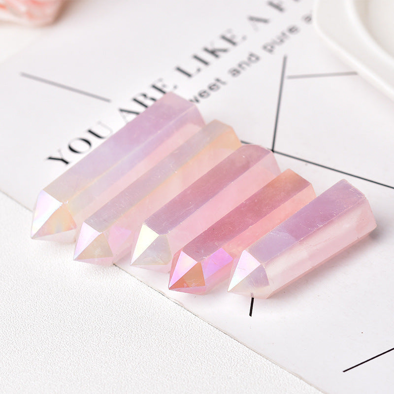 Natural Rose Quartz Healing Crystal Sculpture