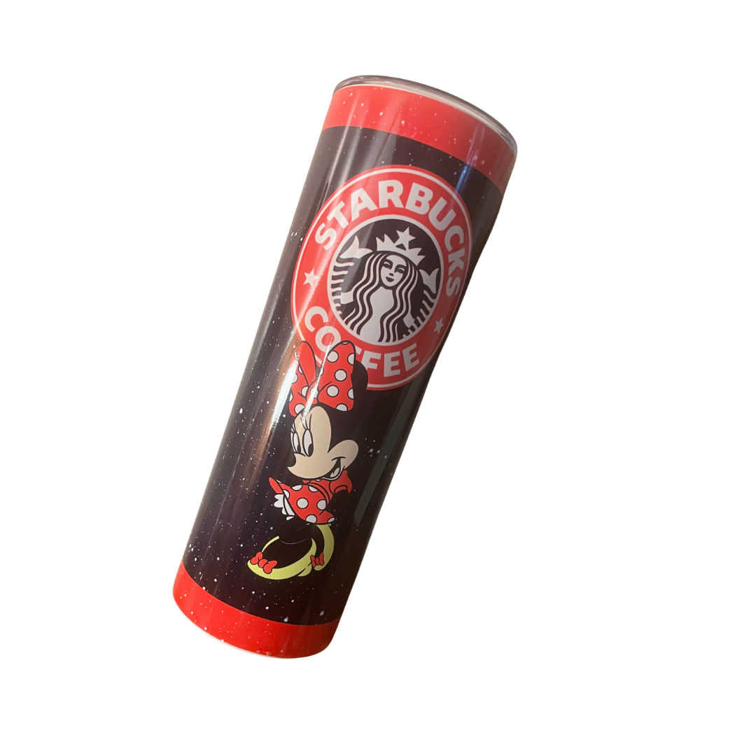 "Minniebucks" - 20 oz. Skinny Stainless Steel Tumbler