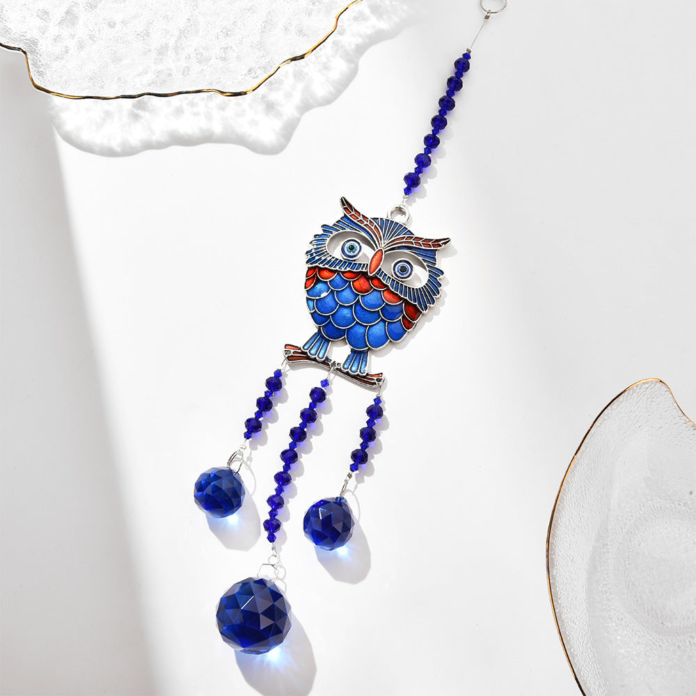 Crystal Evil Eye Wind Chimes for Home and Garden