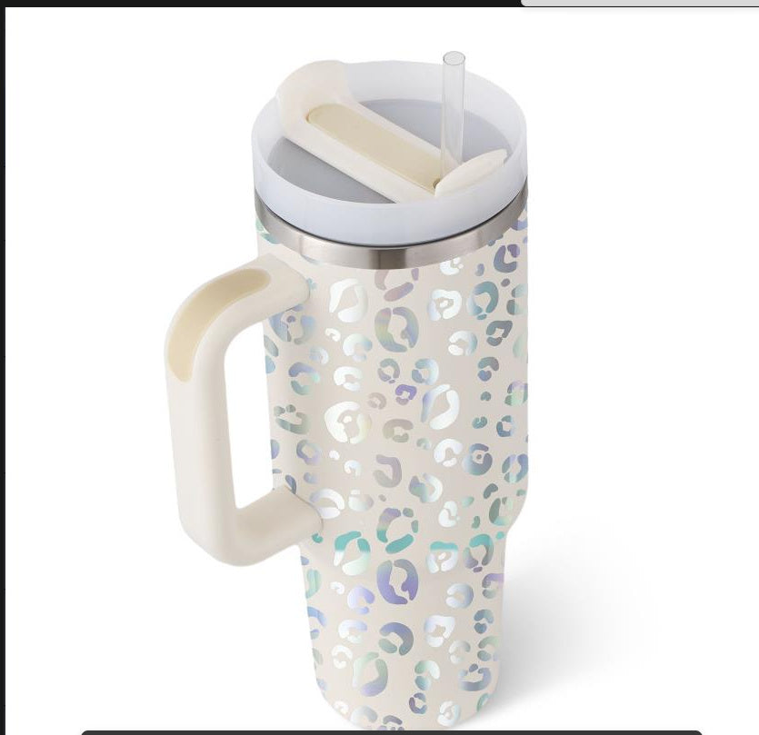 "Hydrate in Style" -  40 oz. Spill-proof Insulated Tumbler With Straw