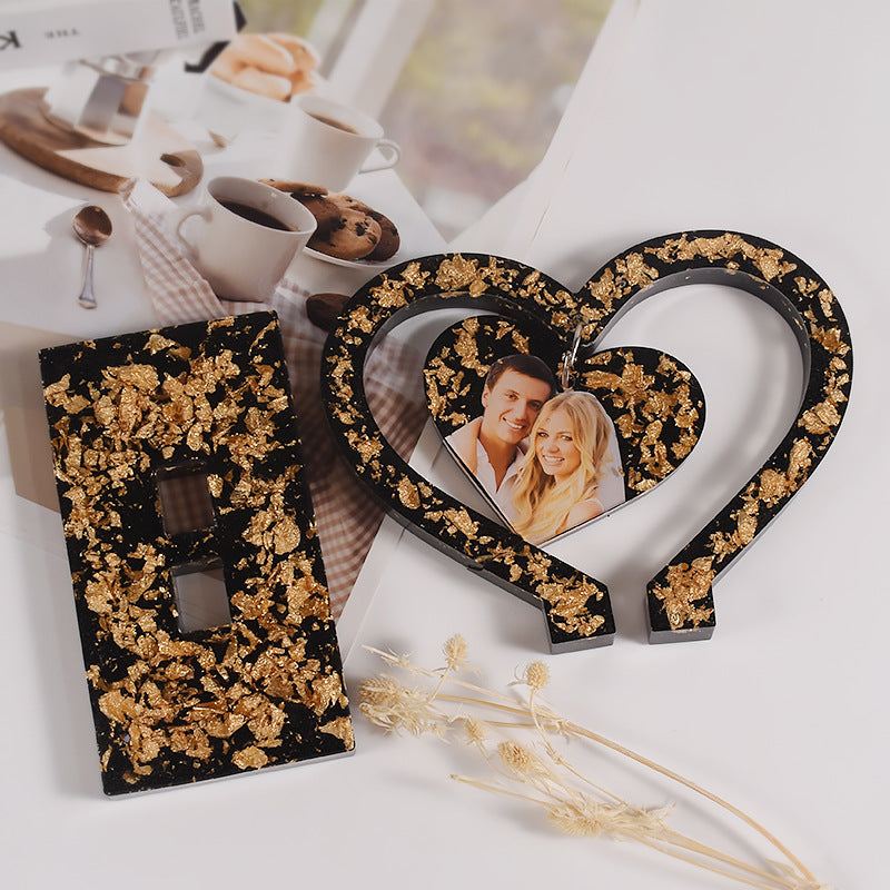 DIY Crystal Love Photo Frame Mold