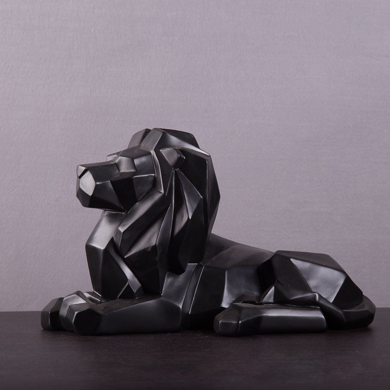 Sandstone Resin Lion Sculpture
