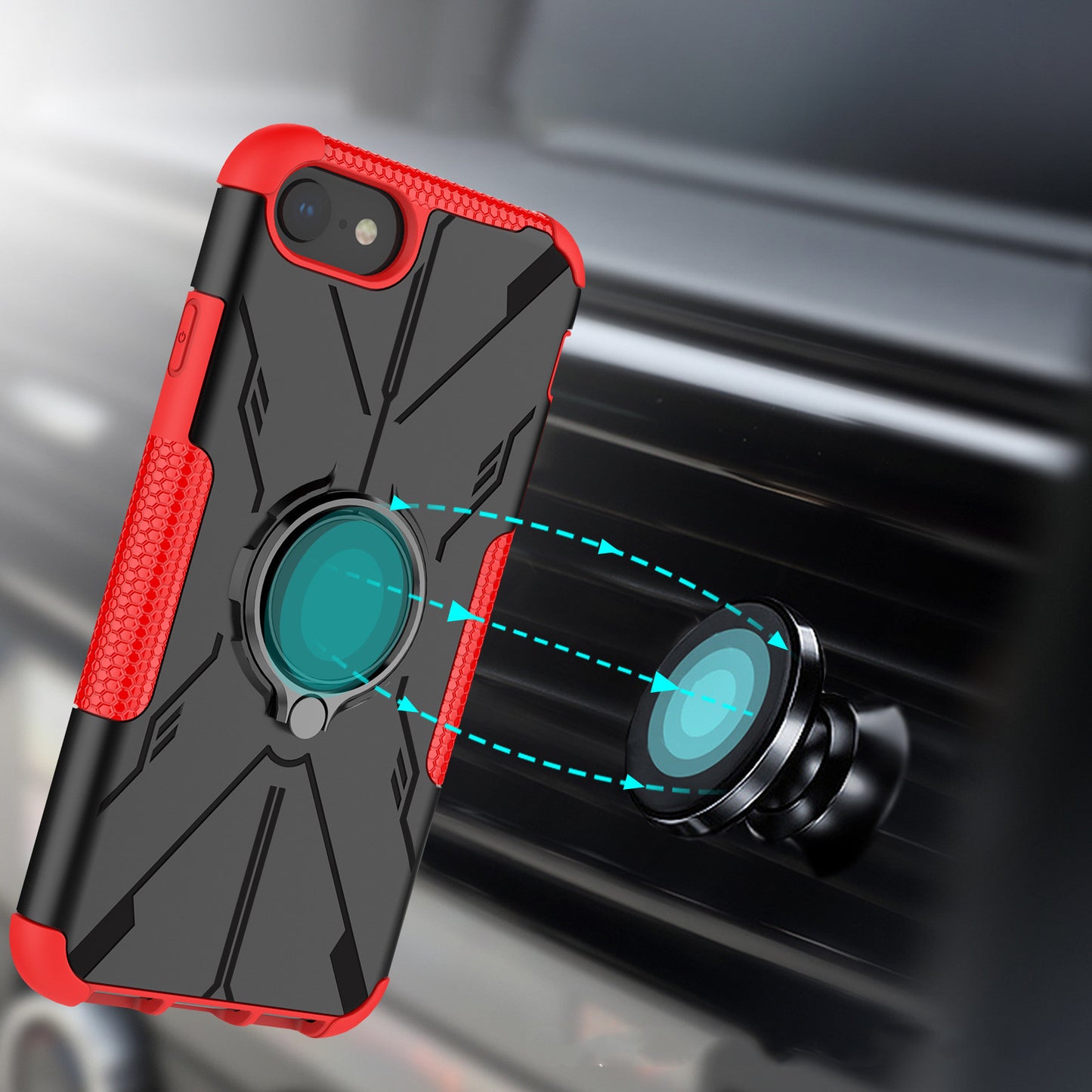 Anti-slip Protective Bracket Phone Case - iPhone 7-13 Pro Max