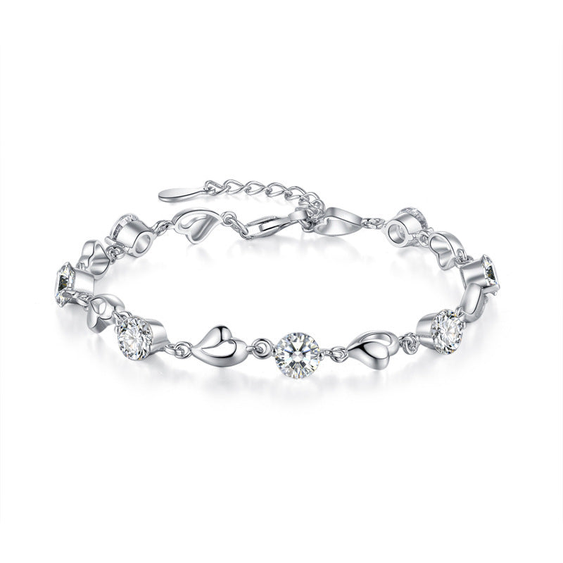 "Lover's Heart" - Diamond Bracelet