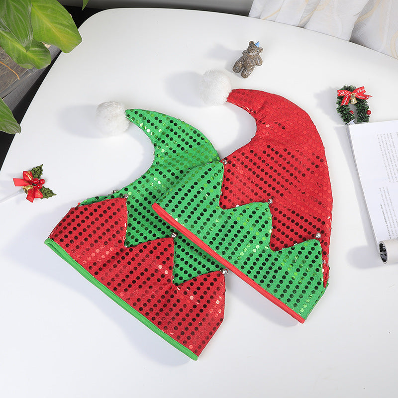 Sequins Christmas Elf Hat