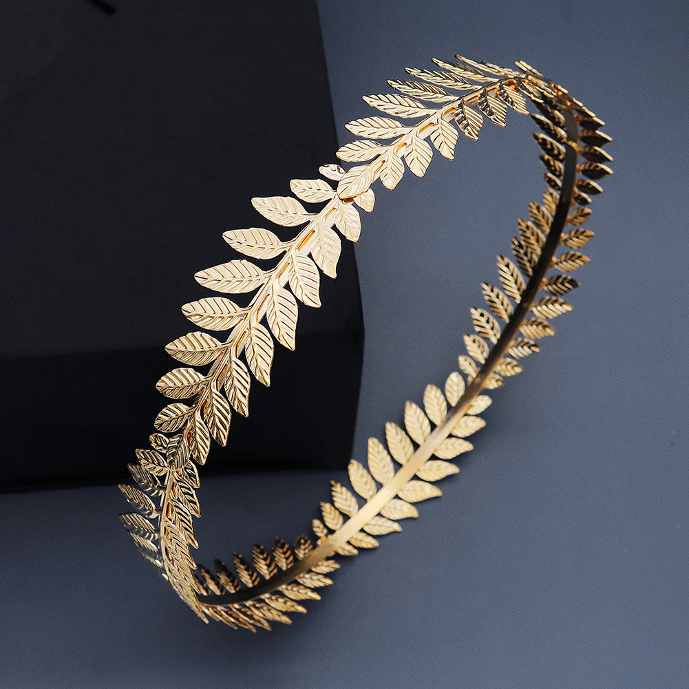 Vintage Golden Olive Branch Crown