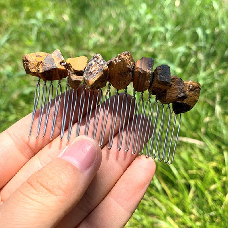 Natural Crystal Haircomb