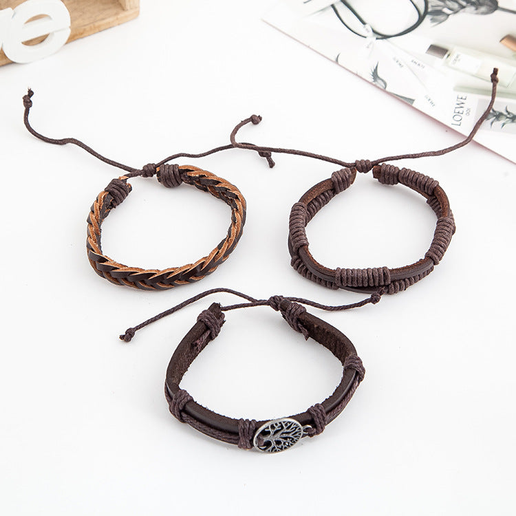Vintage Multi-Layered Peace Tree Bracelet