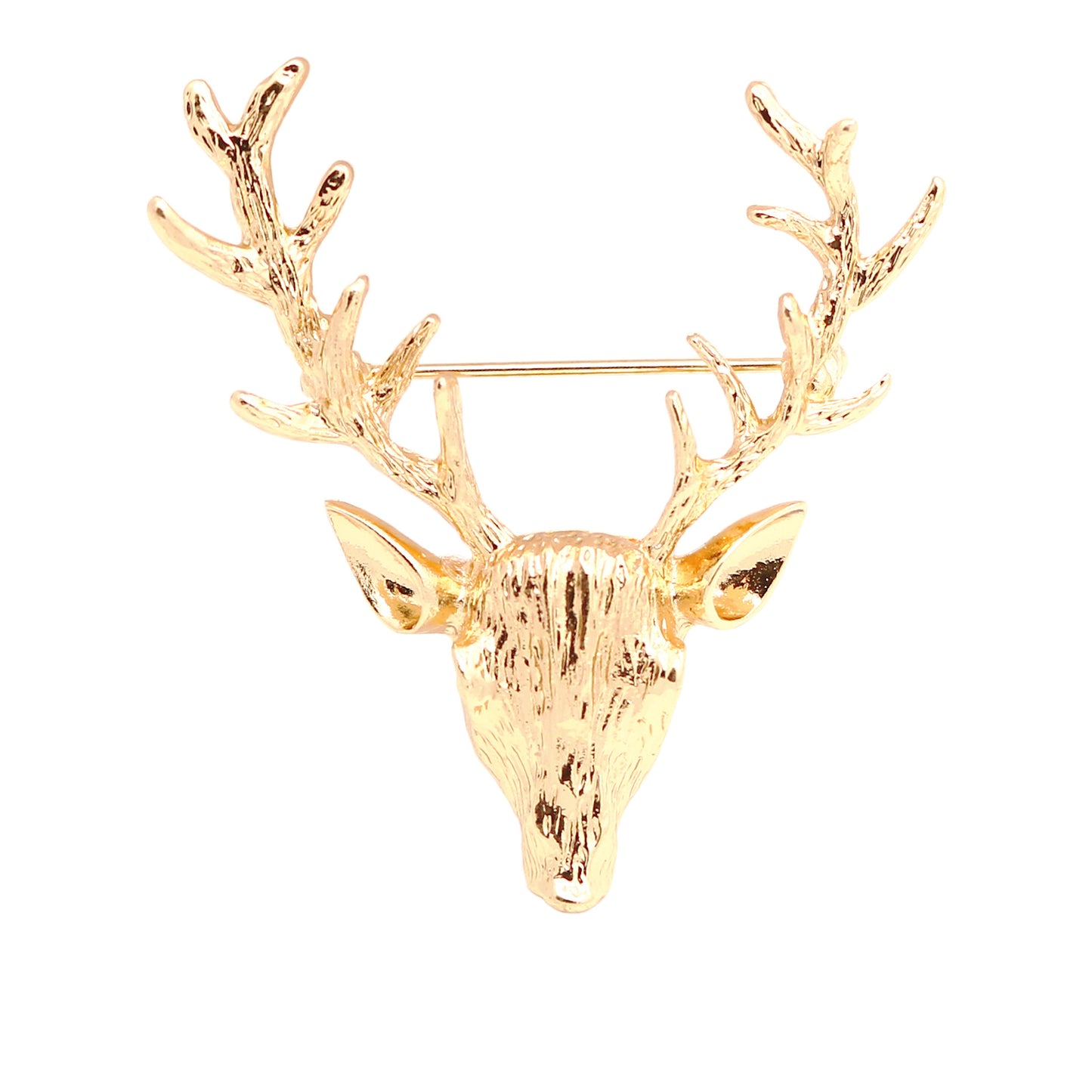 Small Retro Deer Head Brooch