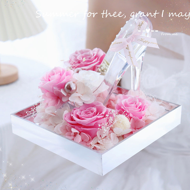 Handmade  Acrylic Rose Christmas Decoration Ornaments
