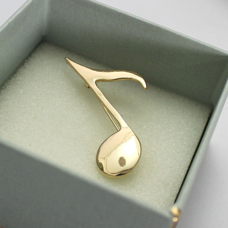 "Golden Sound" - Metal Brooch