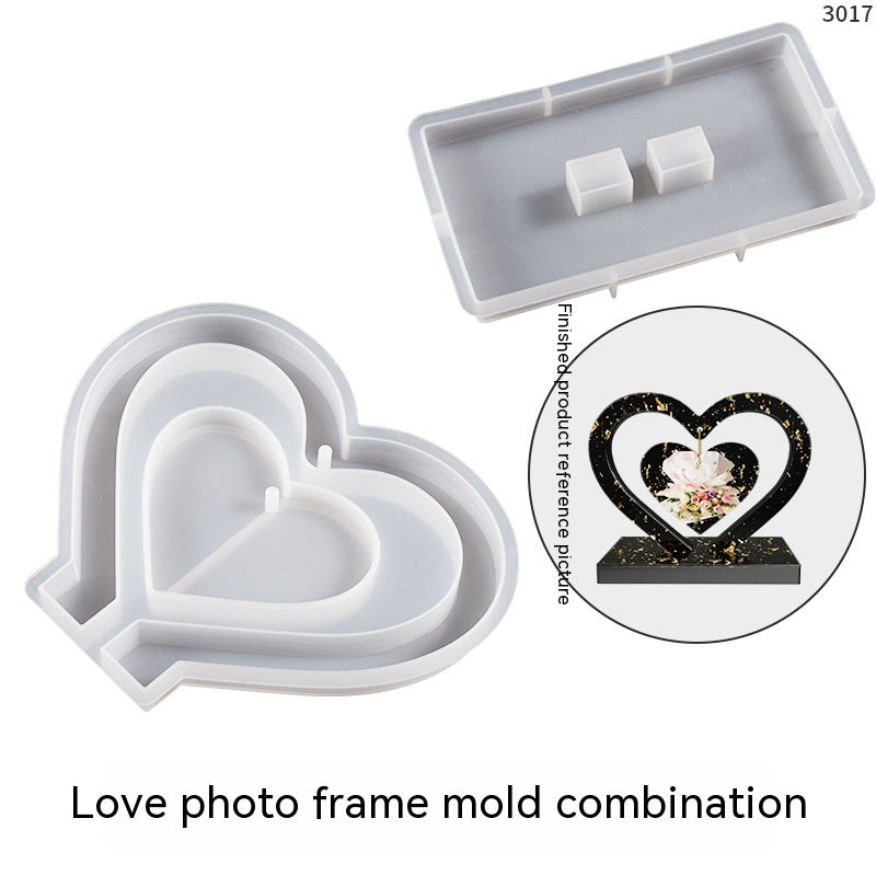 DIY Crystal Love Photo Frame Mold