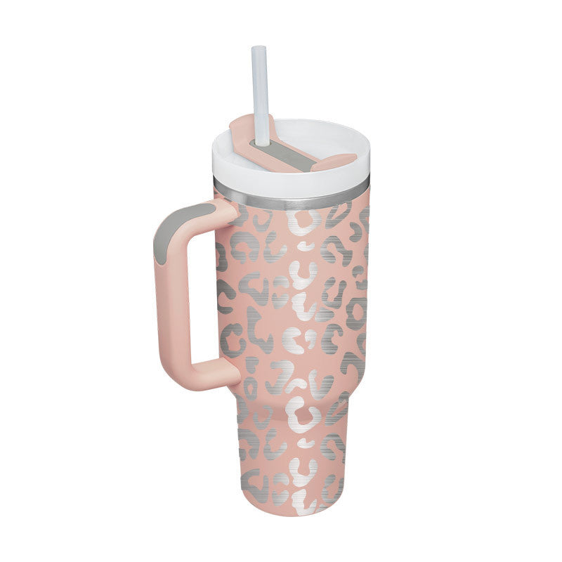 "Hydrate in Style" -  40 oz. Spill-proof Insulated Tumbler With Straw