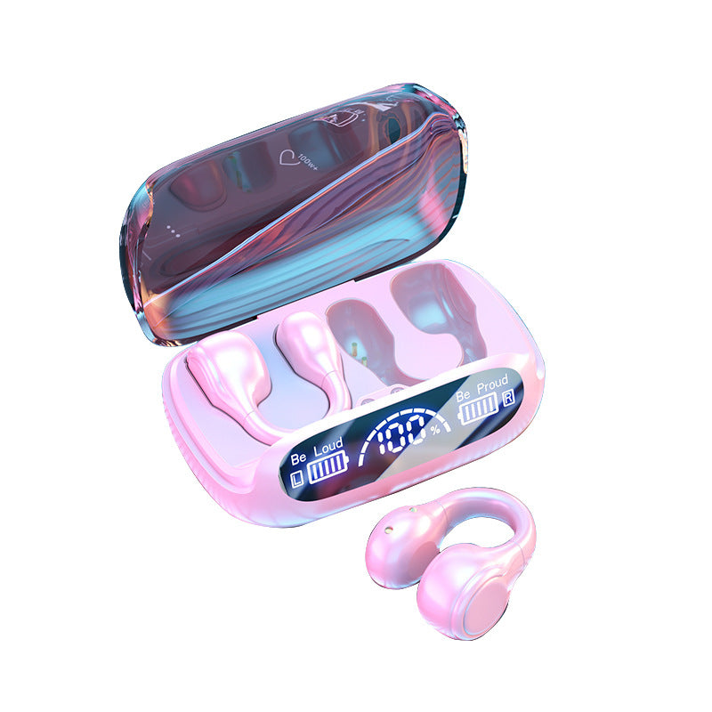 Wireless Clip-on Digital Display Noise-reduction Bluetooth Headset