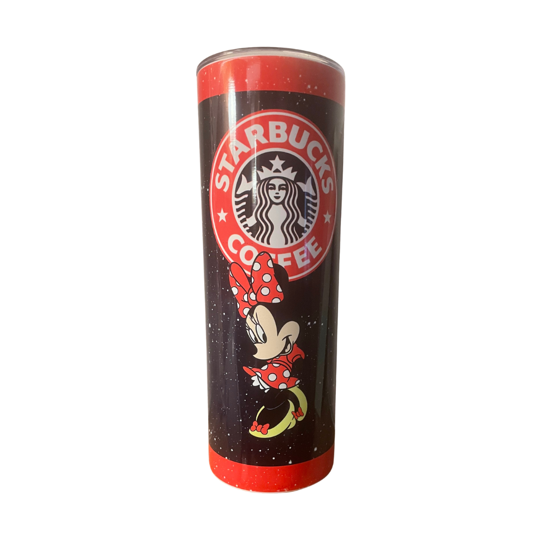"Minniebucks" - 20 oz. Skinny Stainless Steel Tumbler