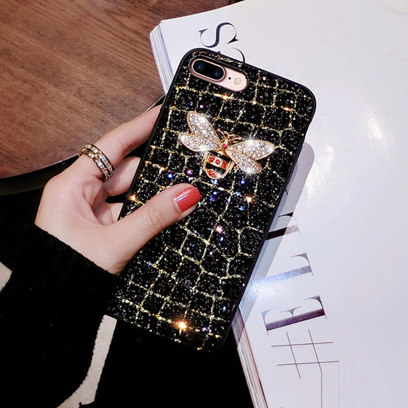 Glitter Bee Phone Cases iPhone 6 - 11 Pro Max
