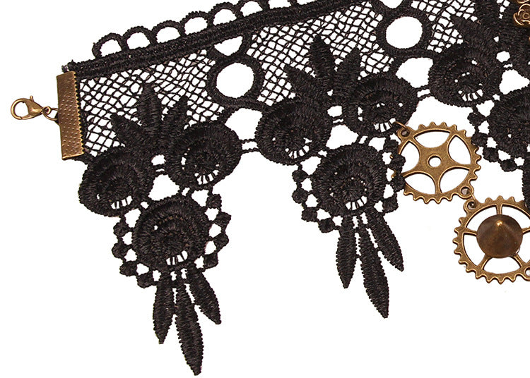 Vintage Lace Crystal Necklace