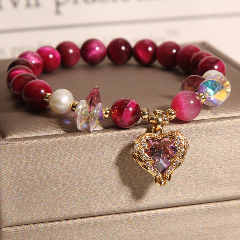 "Tiger's Eye" - Handcrafted Crystal Bracelet