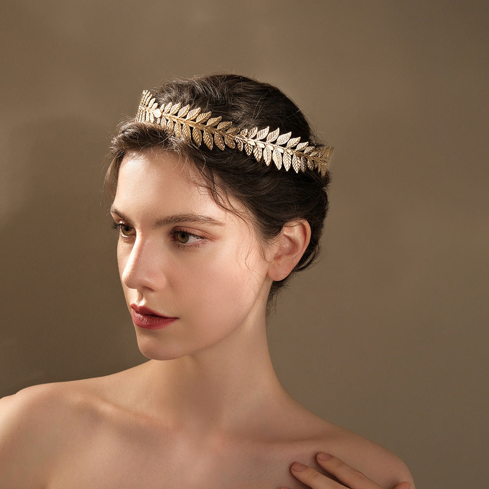 Vintage Golden Olive Branch Crown