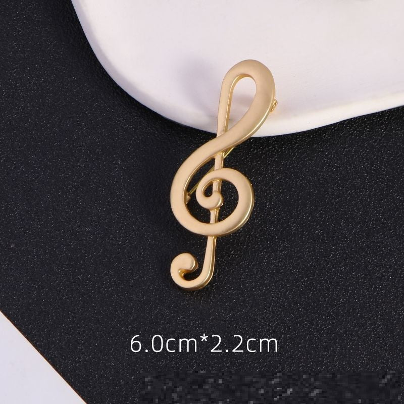 "Golden Sound" - Metal Brooch