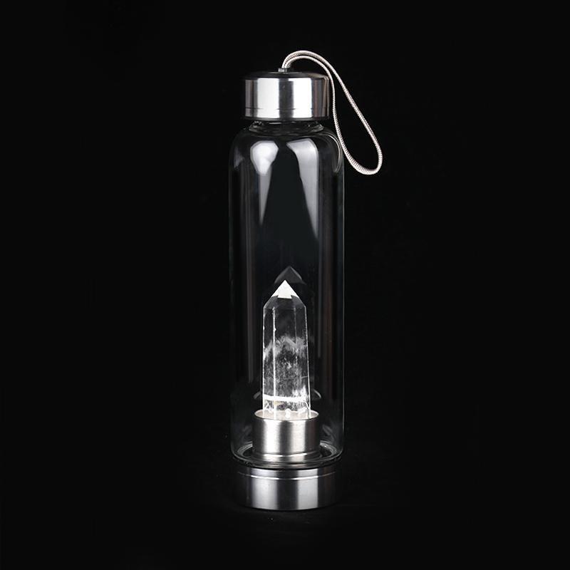 "Natural Crystal Pillar Energy" - Glass Tumbler