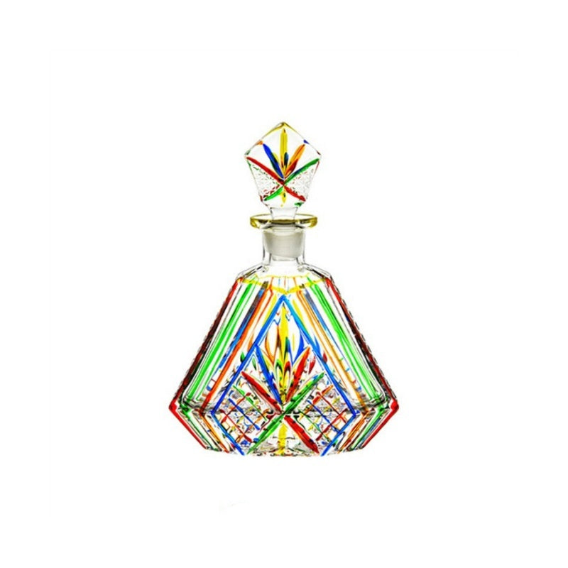 "Whisk of Art" - Handcrafted Crystal Wine Whiskey  Decanter