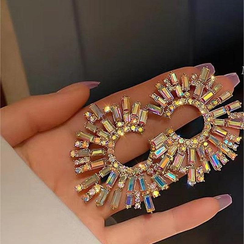 "I'm Unique" - Geometric Crystal Earrings