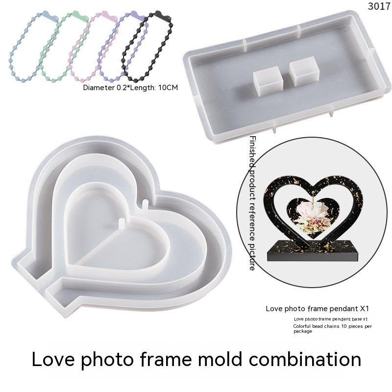 DIY Crystal Love Photo Frame Mold